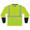 Ergodyne Long Sleeve Hi-Vis Shirt, 100% polyester, Lime, 7XL-Long 8281BK - alternate 2